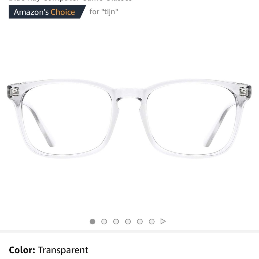 Transparent Blue Light Blocking Glasses - SOLD